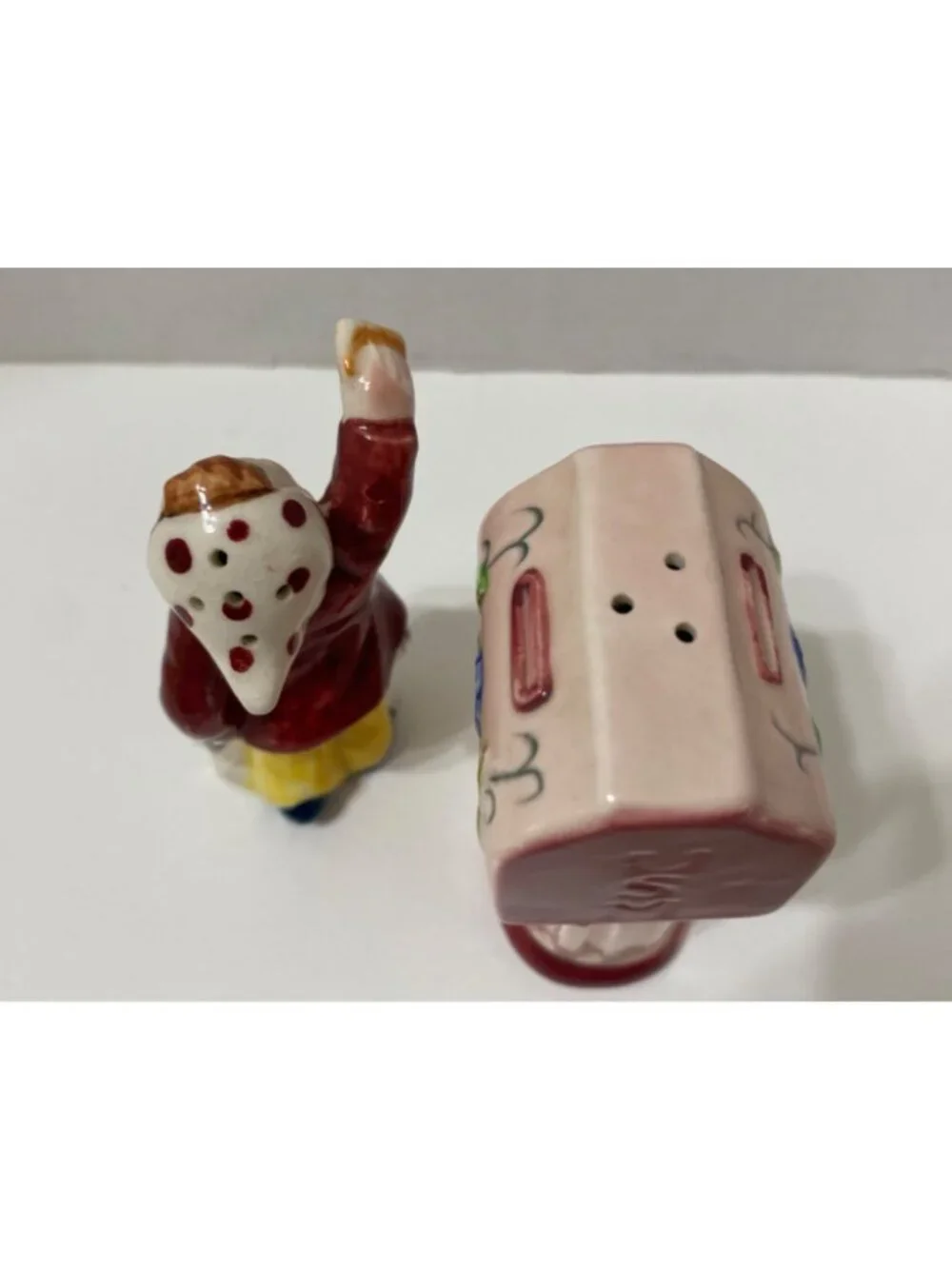 Vtg Girl & Puppy US Mailbox Salt & Pepper Shaker Set Japan